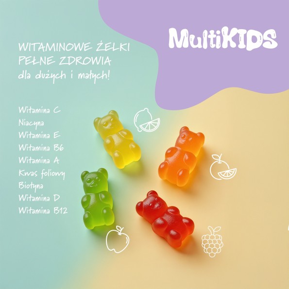 MultiKids – 4 smaki - 120 żelek