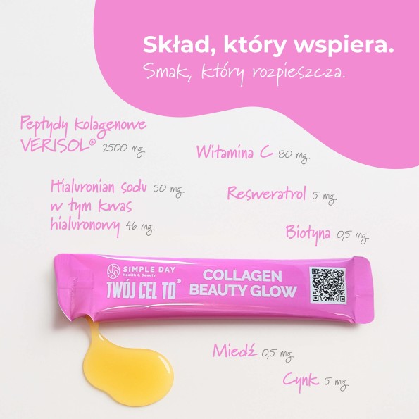 Collagen Beauty Glow – kolagen do picia - 30 saszetek