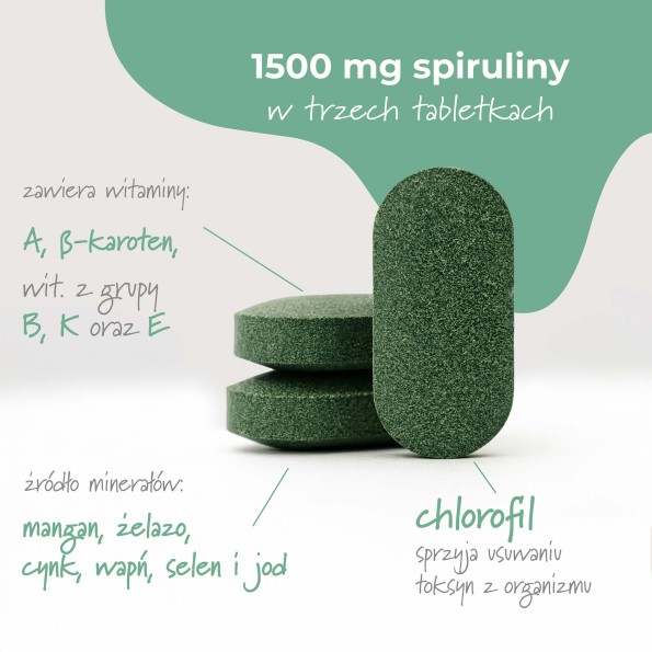 Spirulina - 100 tabletek