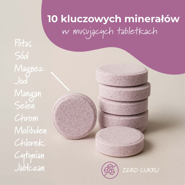 Elektrolity Zero Cukru – dwa smaki - 20 tabletek