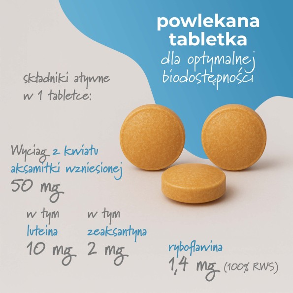 Luteina & zeaksantyna - 100 tabletek