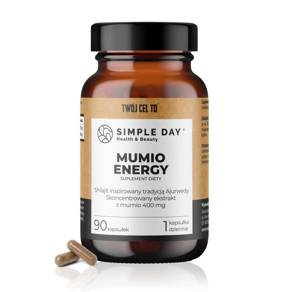 MUMIO ENERGY – Shilajit 400 mg - 90 kapsułek