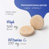 Calcium z wit C - 20 tabletek musujących, smak pomarańczowy