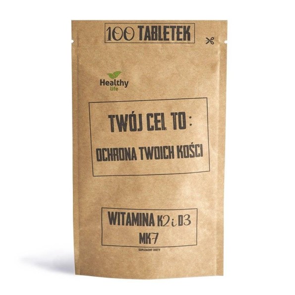 Witamina K2 D3 + MK7 - 100 tabletek