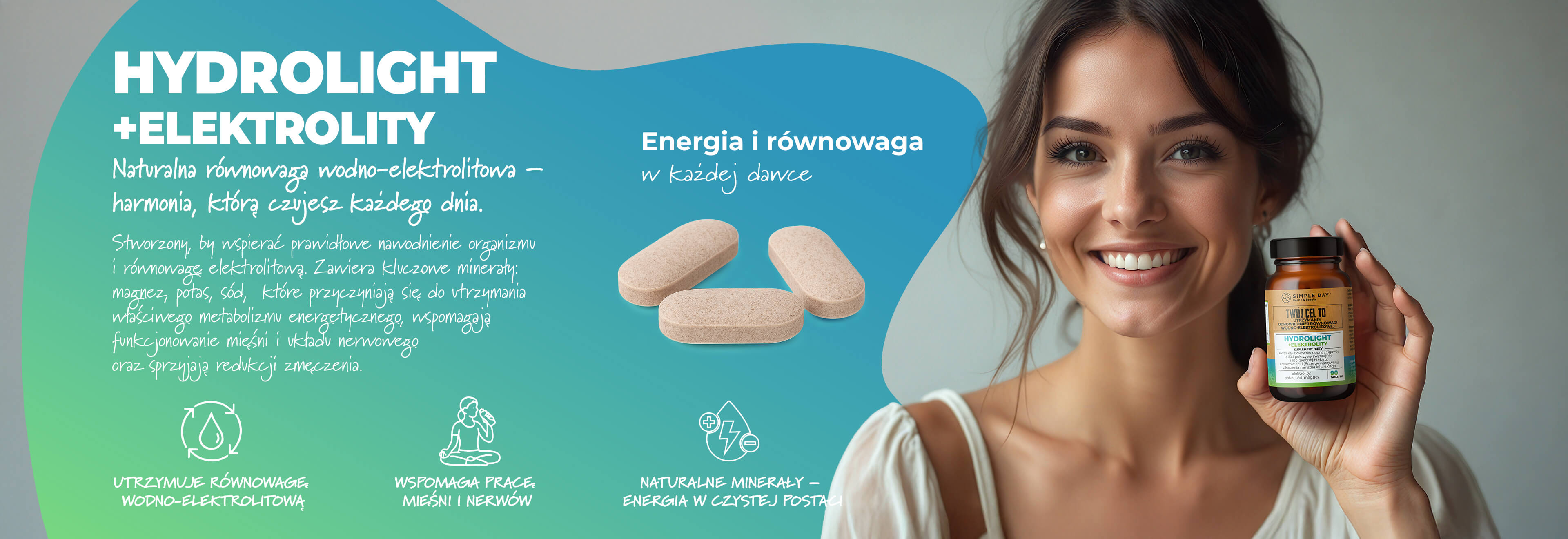Hydrolight + elektrolity suplement diety w tabletkach