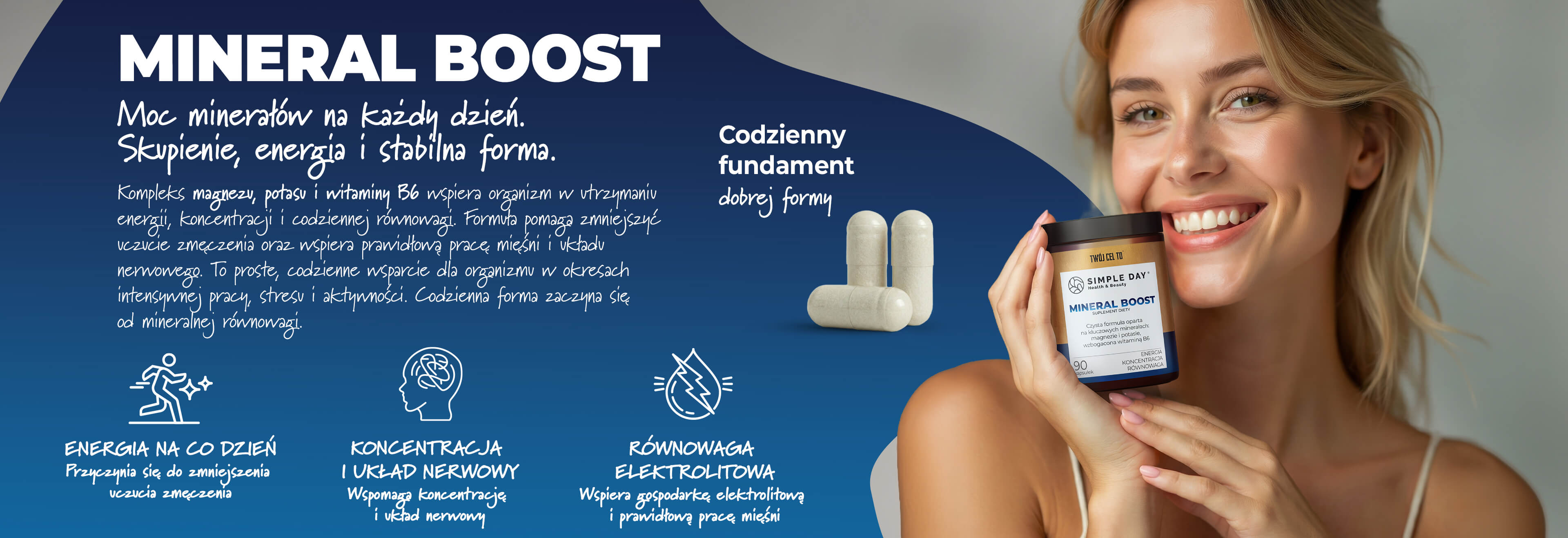 MINERAL BOOST – magnez, potas i witamina B6 | energia i równowaga
