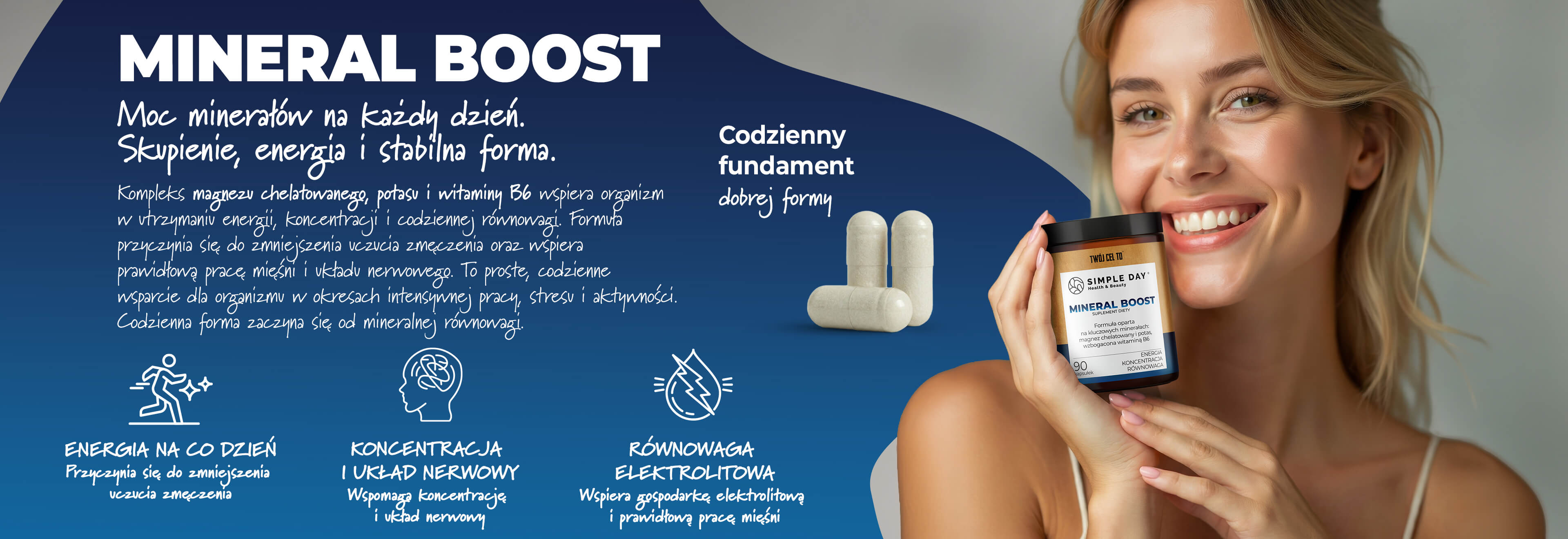 MINERAL BOOST – magnez, potas i witamina B6 | energia i równowaga