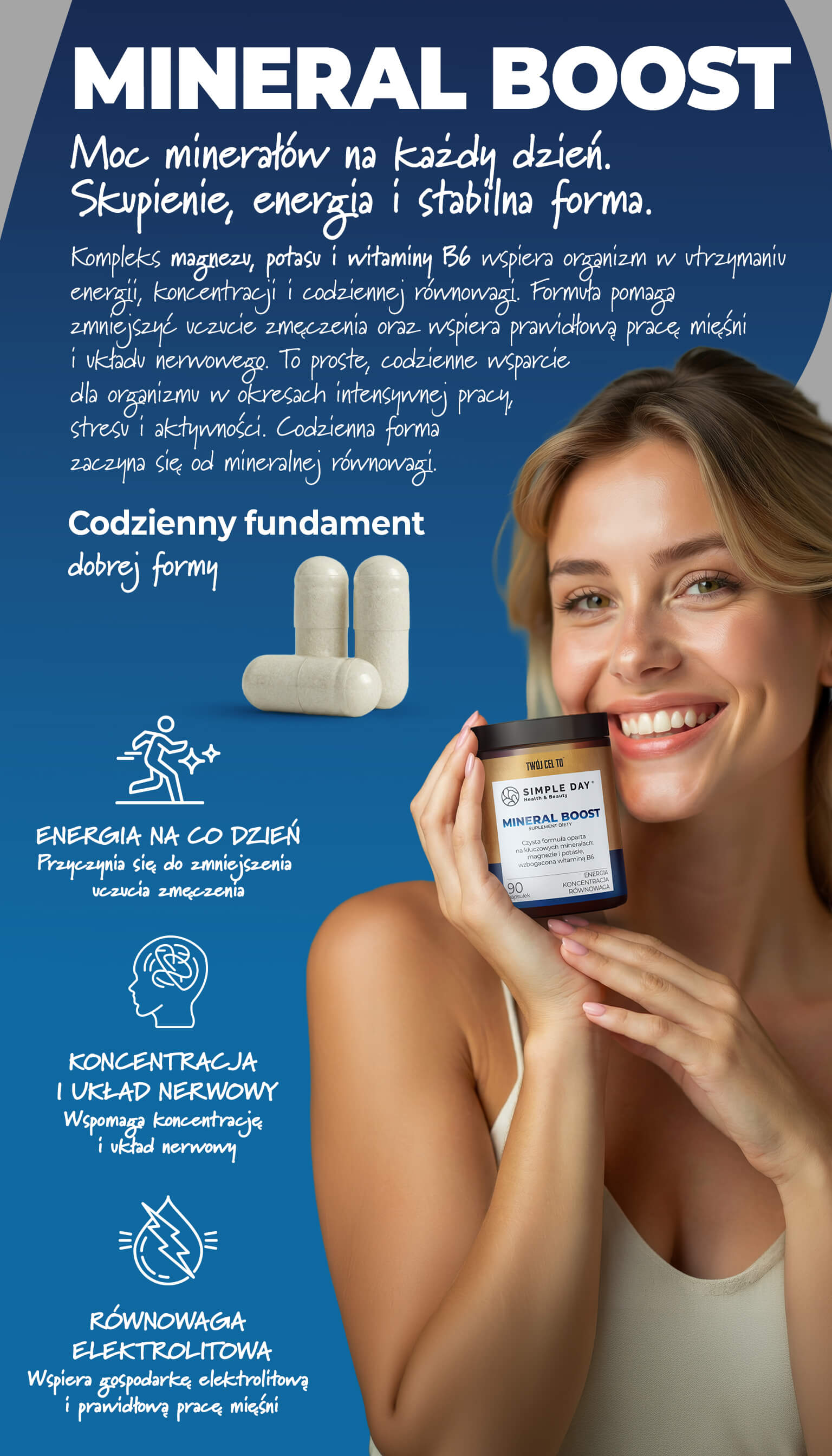 MINERAL BOOST – magnez, potas i witamina B6 | energia i równowaga