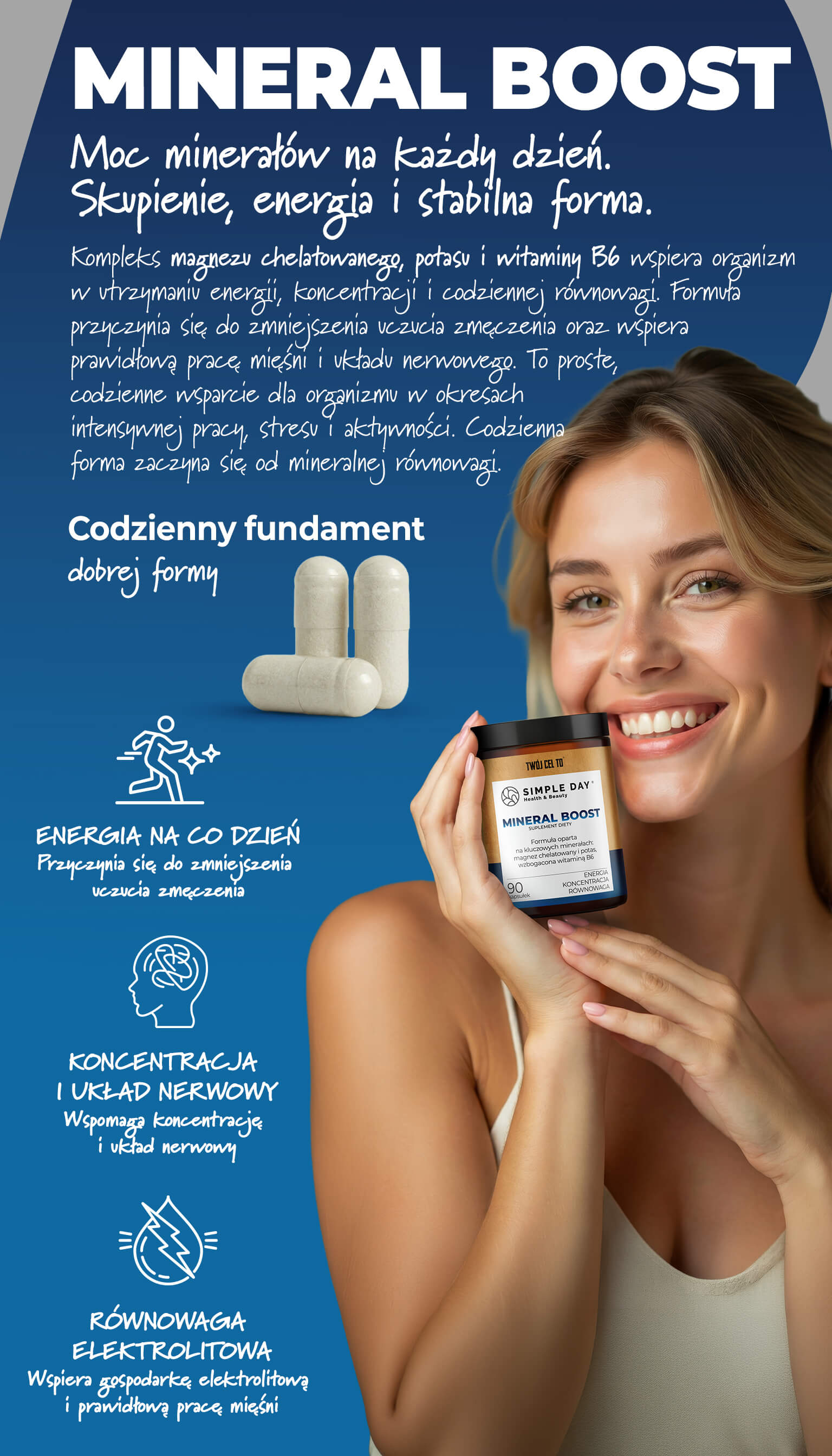 MINERAL BOOST – magnez, potas i witamina B6 | energia i równowaga