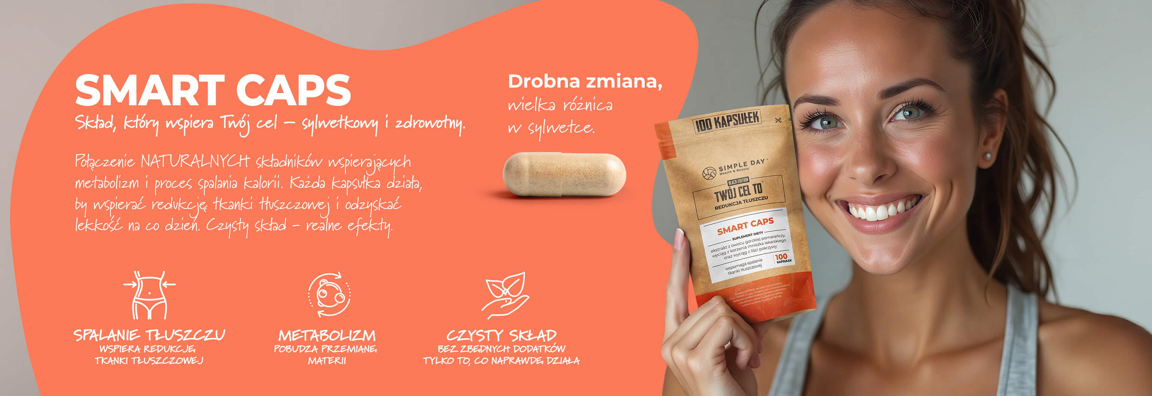 Smart Caps - suplement wspomagający metabolizm i redukcję tkanki tłuszczowej