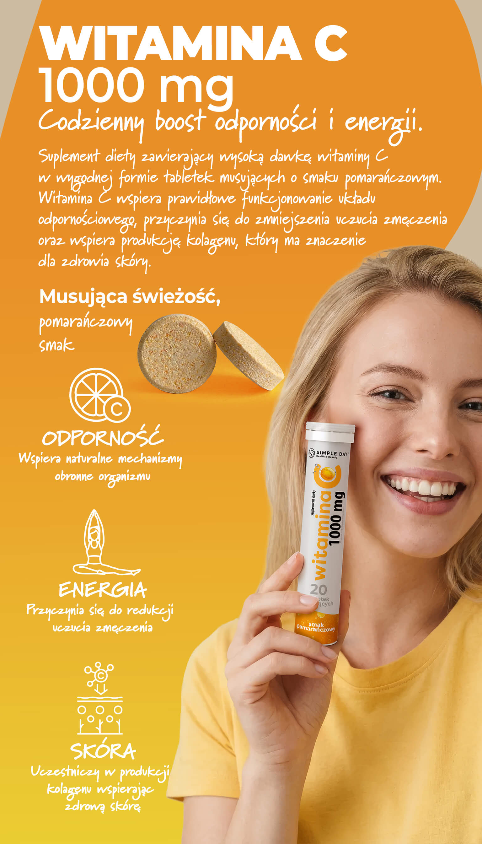 Biotyna 4xTAK - suplement na wzmocnienie włosów i paznokci.