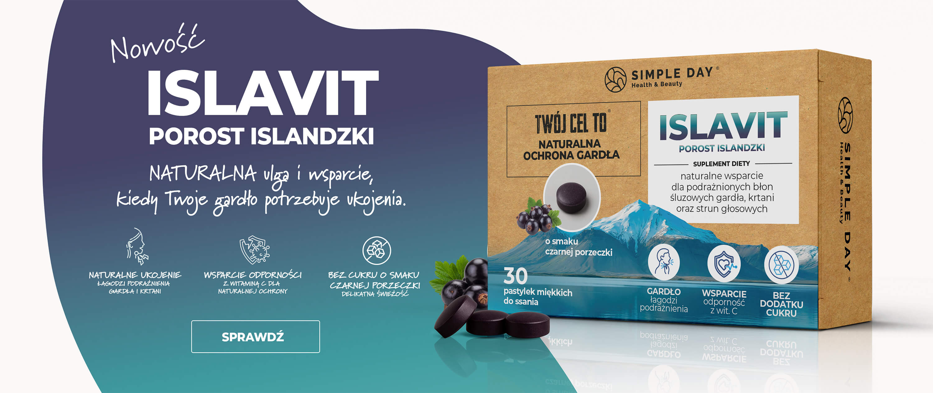 ISLAVIT - naturalne wsparcie Twojego gardła od Simple Day